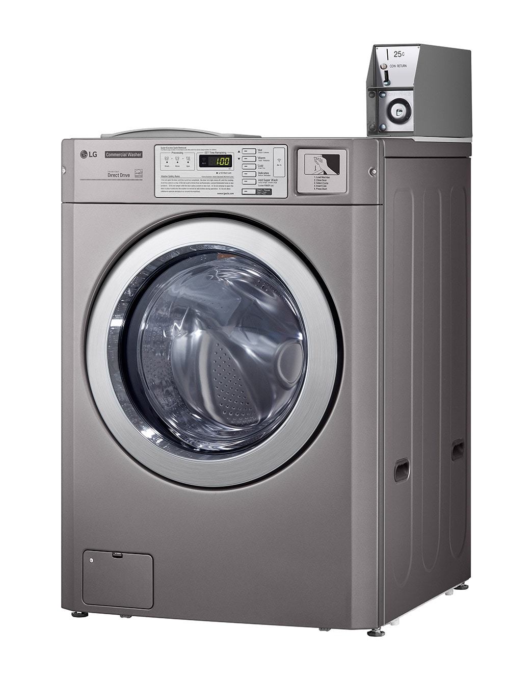 LG GiantC Max Washer (Heater) 3.7 cu.ft Standard Capacity Frontload