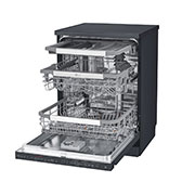 LG 14 Place Setting | Inverter DD | QuadWash™ | TrueSteam™, LG Matte Black QuadWash™ Steam Dishwasher, DFB325HM, DFB325HM, thumbnail 6