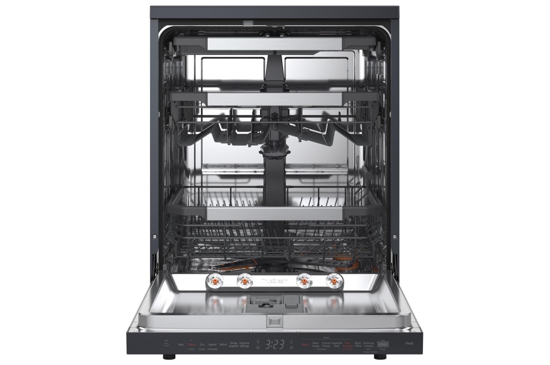 LG 14 Places QuadWash™ Dishwasher Matte Black with TrueSteam™, Heat Dry, DFC287HMS, thumbnail 2