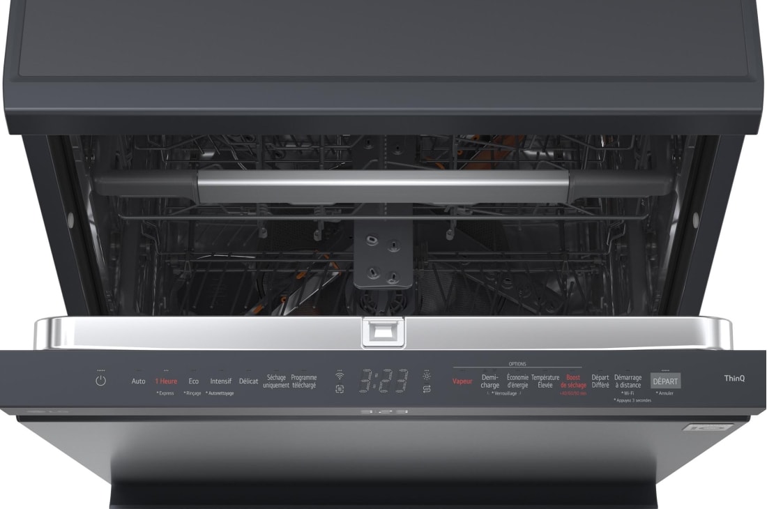LG 14 Places QuadWash™ Dishwasher Matte Black with TrueSteam™, Heat Dry, DFC287HMS, thumbnail 12