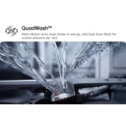 LG 14 Places QuadWash™ Dishwasher Matte Black with TrueSteam™, Heat Dry, DFC287HMS, thumbnail 4