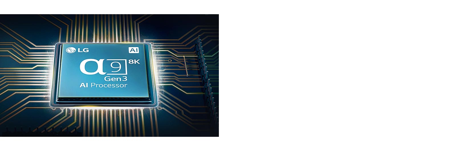 The Alpha 9 chip is mounted on a TV mainboard.