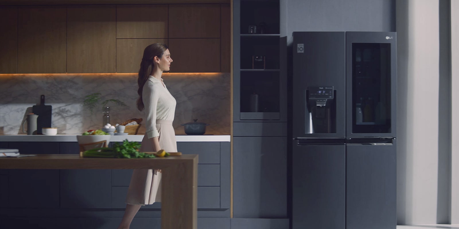 lg refrigerator knock twice see inside