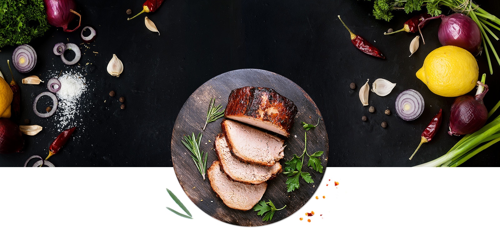 Pork Fillet in Bacon with Eggplant