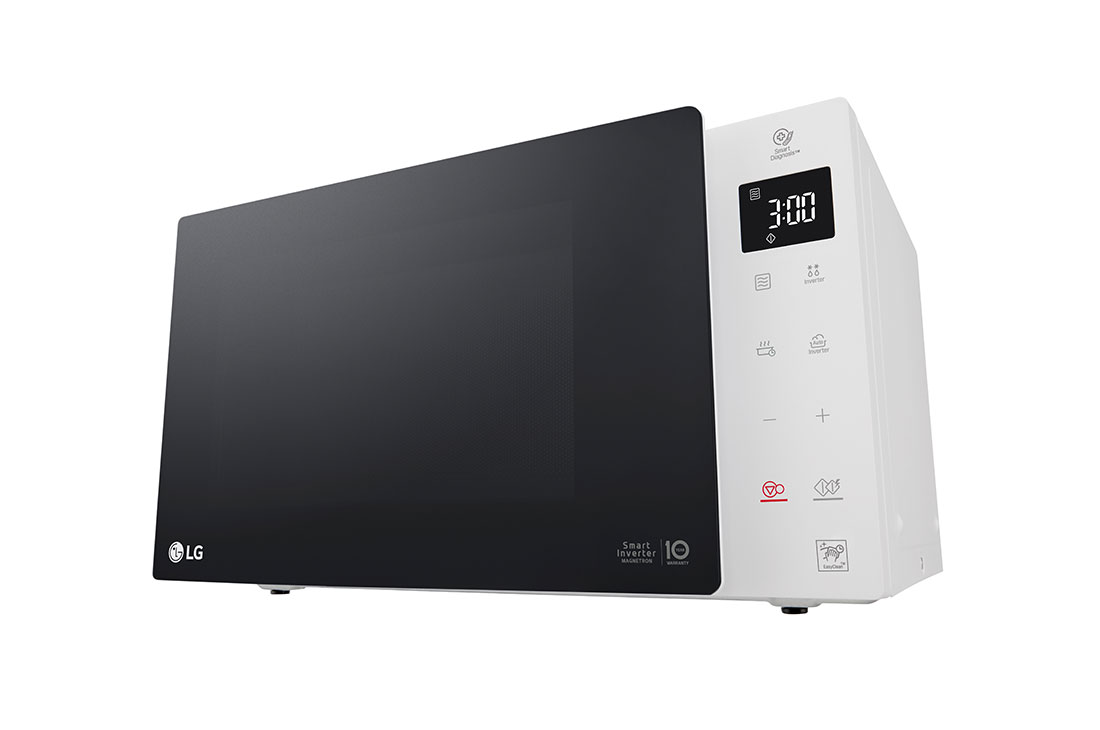 LG 25(L) | “Solo” NeoChef Microwave Oven | Smart Diagnosis™ | EasyClean™ | Smart Inverter, MS2535GISW_Perspective, MS2535GISW, thumbnail 8