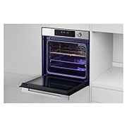 LG InstaView Oven | 76 Litres | InstaView™ | EasyClean™ | LG ThinQ™ | Silver, Right side view (Open), WSED7613S, thumbnail 6