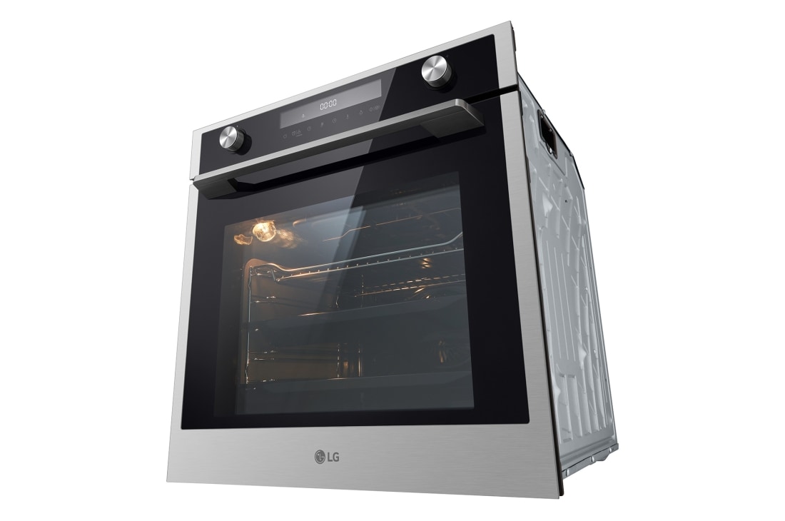 LG Built-in Oven | 72 Litres | Large Capacity | Auto-Recipes | Telescopic Rails | Removable Oven Glass Door, bottom-top perspective, WSEZM7225S2, thumbnail 10