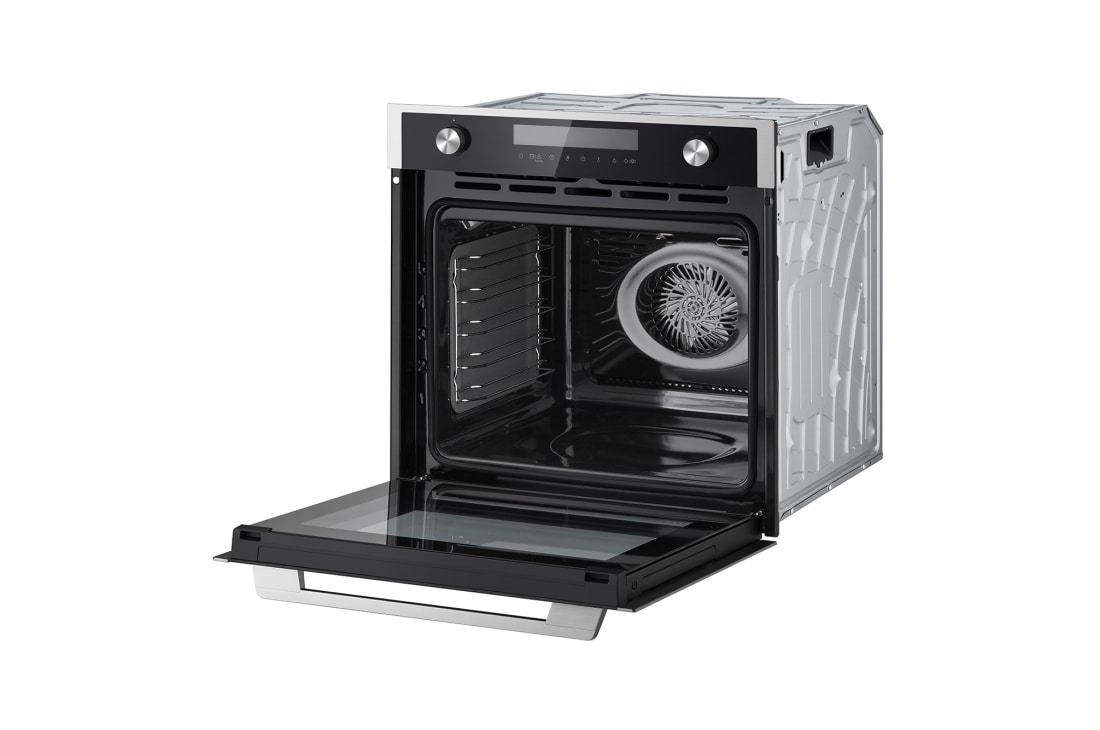 LG Built-in Oven | 72 Litres | Large Capacity | Auto-Recipes | Telescopic Rails | Removable Oven Glass Door, left perspective open, WSEZM7225S2, thumbnail 12