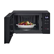 LG 20L NeoChef™ (MS2032GAS, Black), Front open with food, MS2032GAS, thumbnail 2