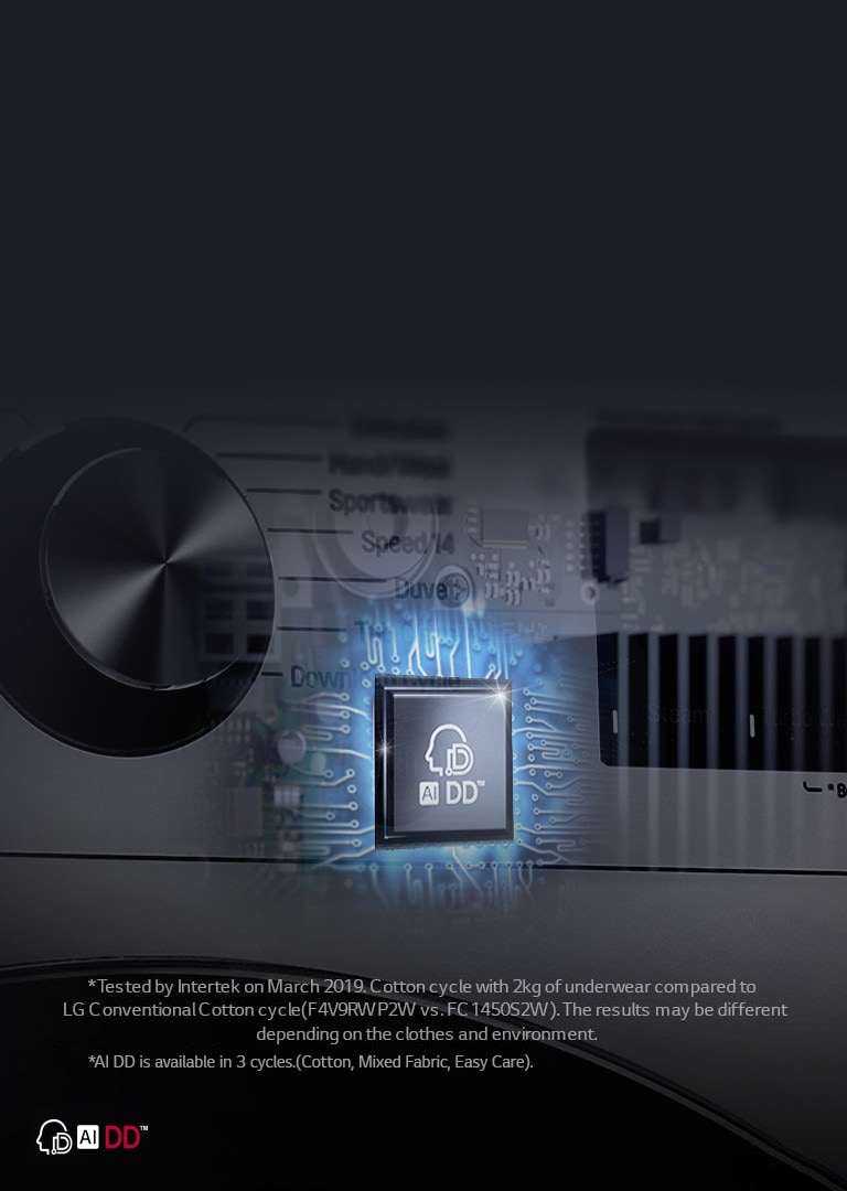 LG AI DD™ with 18% More Fabric Protection