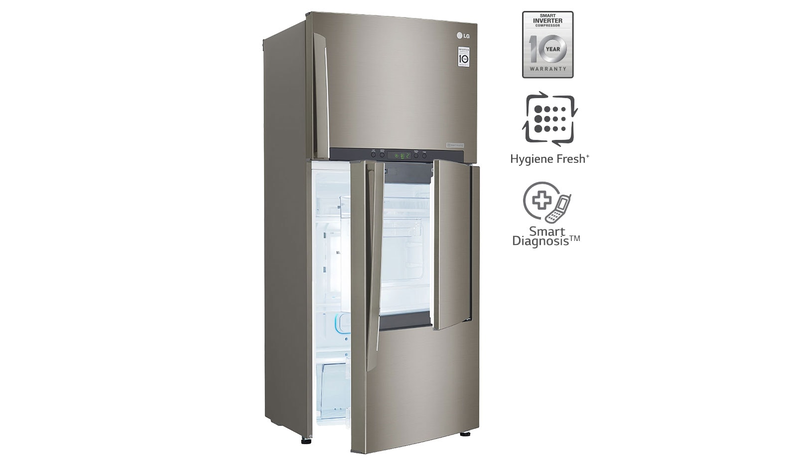 LG GCD432HLAL Refrigerator Reliable Cooling LG E.A.