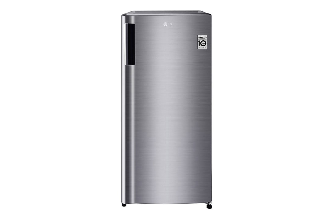 LG 163(L) | Single Door Refrigerator | Inverter Compressor | Moist Balance Crisper™ | Large Capacity, GN-Y201SLBB-FRONT, GN-Y201SLBB