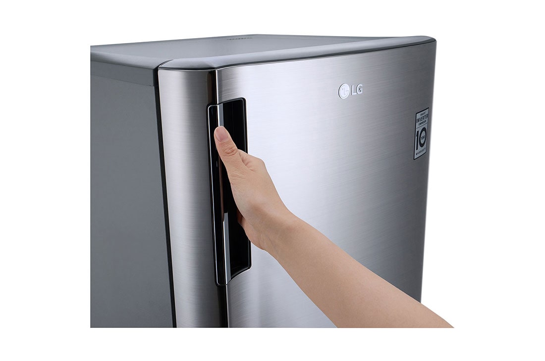 LG 163(L) | Single Door Refrigerator | Inverter Compressor | Moist Balance Crisper™ | Large Capacity, GN-Y201SLBB-HANDLE DETAIL 2, GN-Y201SLBB, thumbnail 7