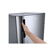 LG 163(L) | Single Door Refrigerator | Inverter Compressor | Moist Balance Crisper™ | Large Capacity, GN-Y201SLBB-HANDLE DETAIL 2, GN-Y201SLBB, thumbnail 7