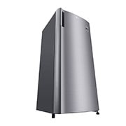 LG 163(L) | Single Door Refrigerator | Inverter Compressor | Moist Balance Crisper™ | Large Capacity, GN-Y201SLBB-LEFT SIDE LOW PERSPECTIVE, GN-Y201SLBB, thumbnail 10
