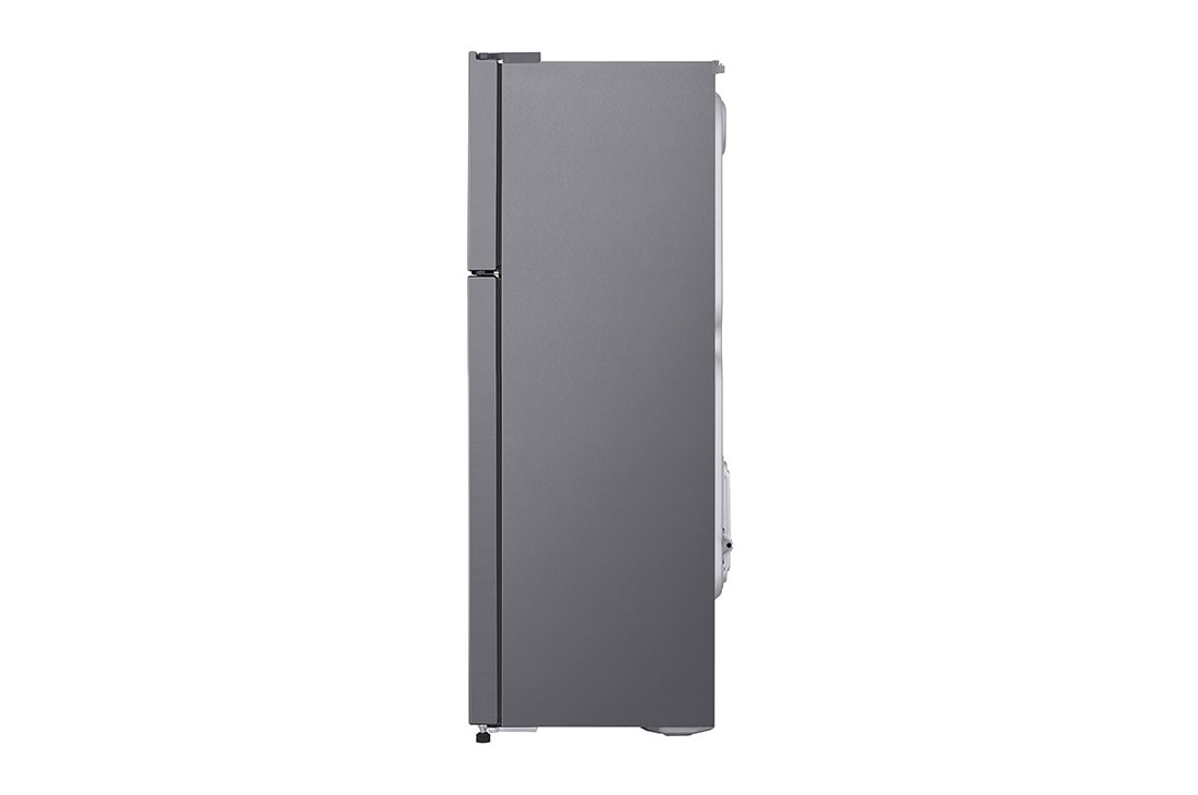 LG 187(L) | Top Freezer Refrigerator | Smart Inverter Compressor | Multi Air Flow | Moist Balance Crisper™, LG GN-B202SQBB Side View, GN-B202SQBB, thumbnail 12