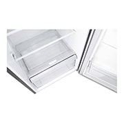 LG 187(L) | Top Freezer Refrigerator | Smart Inverter Compressor | Multi Air Flow | Moist Balance Crisper™, LG GN-B202SQBB Inside Detail TopView, GN-B202SQBB, thumbnail 8