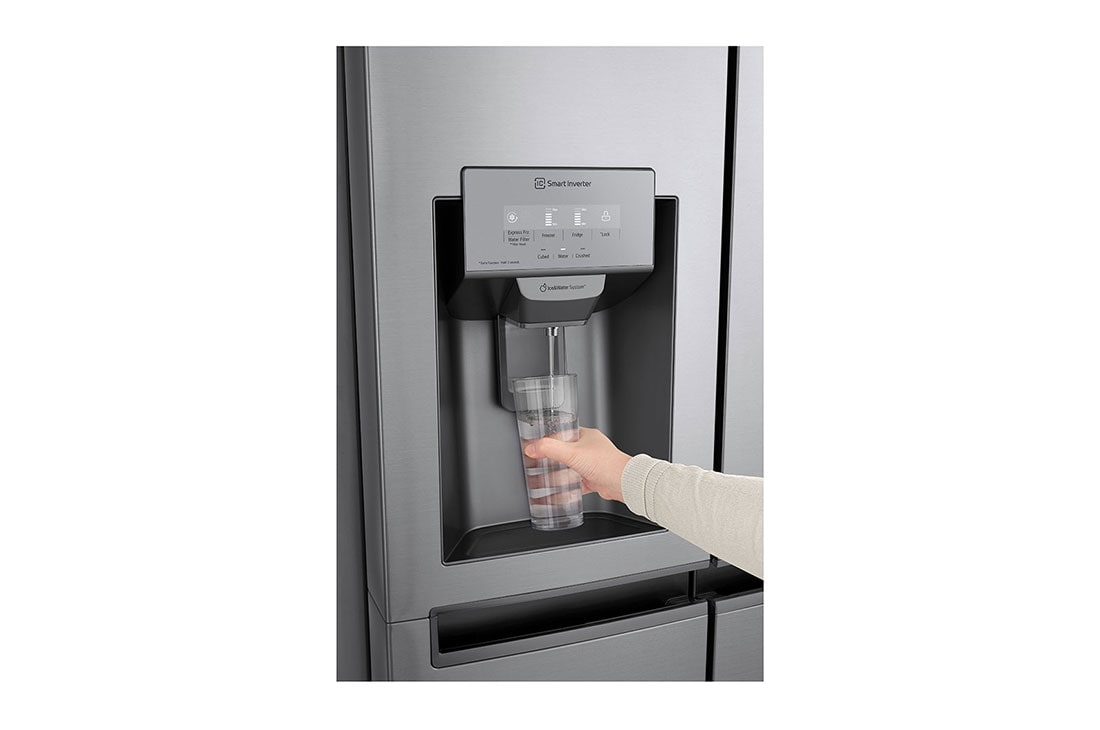 LG 625(L) | Side by Side Refrigerator |Smart Inverter Compressor | Moist Balance Crisper™ |Smart Diagnosis™, GC-L247SLKV Dispenser Detail, GC-L247SLKV, thumbnail 5
