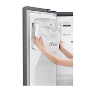 LG 625(L) | Side by Side Refrigerator |Smart Inverter Compressor | Moist Balance Crisper™ |Smart Diagnosis™, GC-L247SLKV Ice Maker2, GC-L247SLKV, thumbnail 7