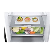 LG 341(L) | Bottom Freezer Refrigerator | Smart Inverter Compressor | NatureFRESH™ | Door Cooling+™, Top Drawer vegetables detail view, GC-B459NQDZ, thumbnail 4