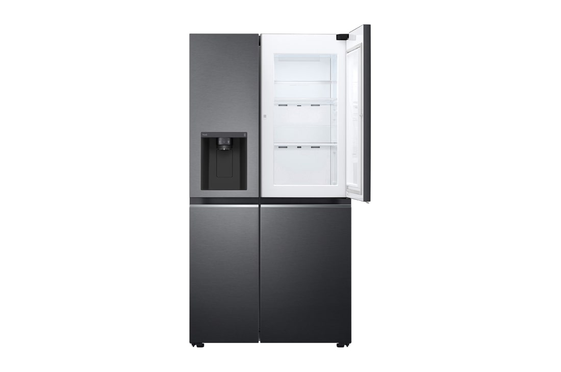 LG 635(L) | Side by Side Refrigerator |Smart Inverter Compressor |DoorCooling™ | UVnano™, front did open view, GC-J257SQRS, thumbnail 9