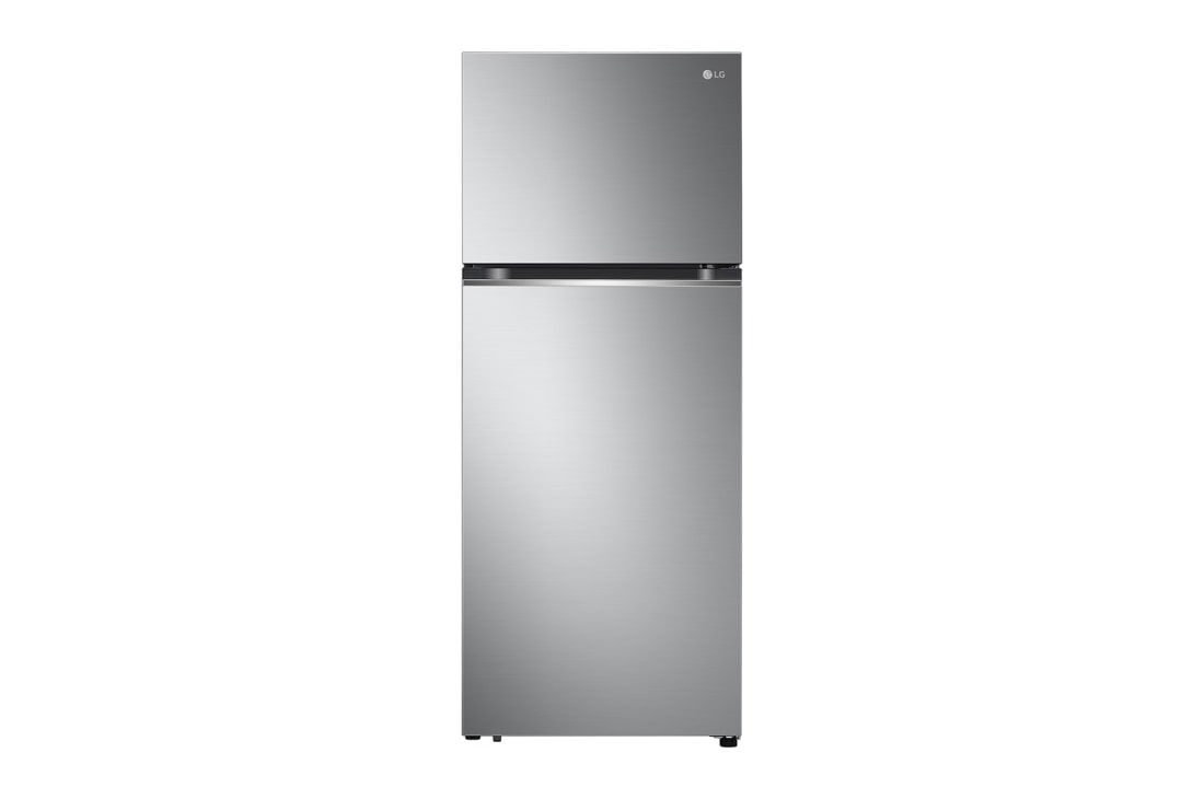 LG 395(L) | Top Freezer Refrigerator |Smart Inverter Compressor | LinearCooling™ | DoorCooling+™, front view, GN-B392PLGB