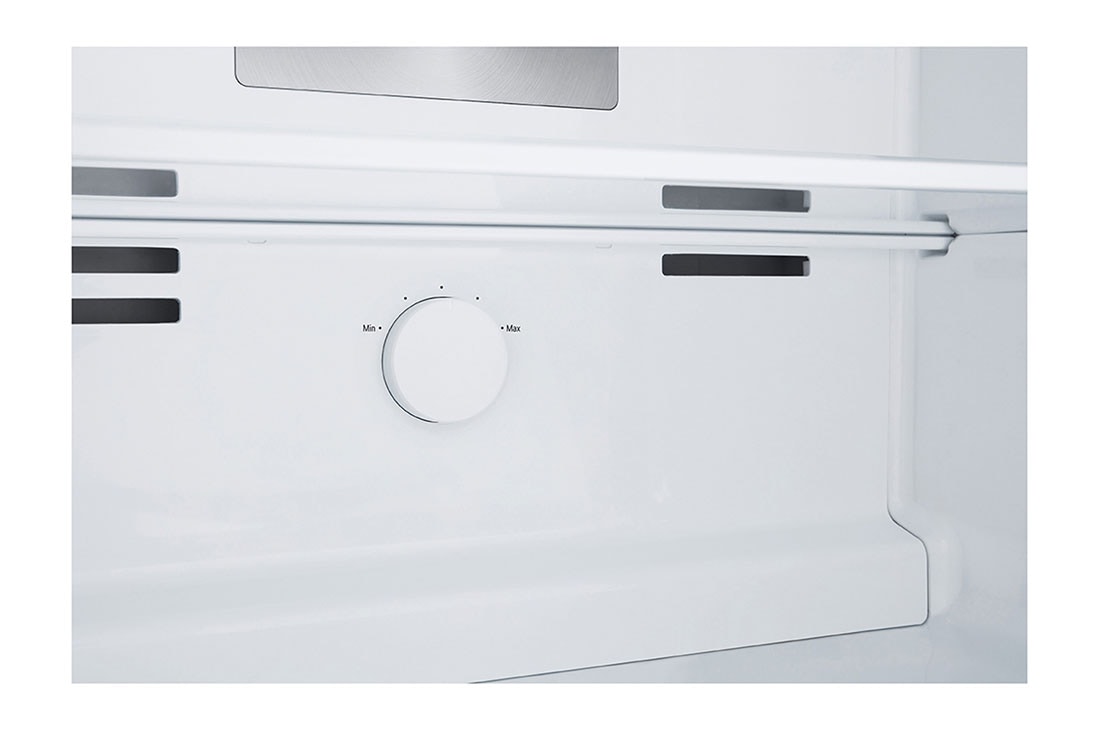 LG 315(L) | Top Freezer Refrigerator |Smart Inverter Compressor | LinearCooling™ | DoorCooling+™, detail view of temperature control knob, GN-B312PXGB, thumbnail 5