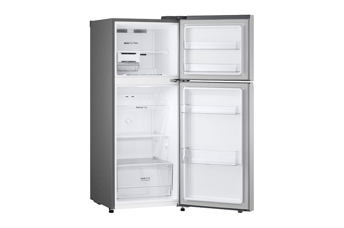 LG 217(L) | Top Freezer Refrigerator |Smart Inverter Compressor| LinearCooling™ | DoorCooling™, left front open view, GV-B212PLGB, thumbnail 7