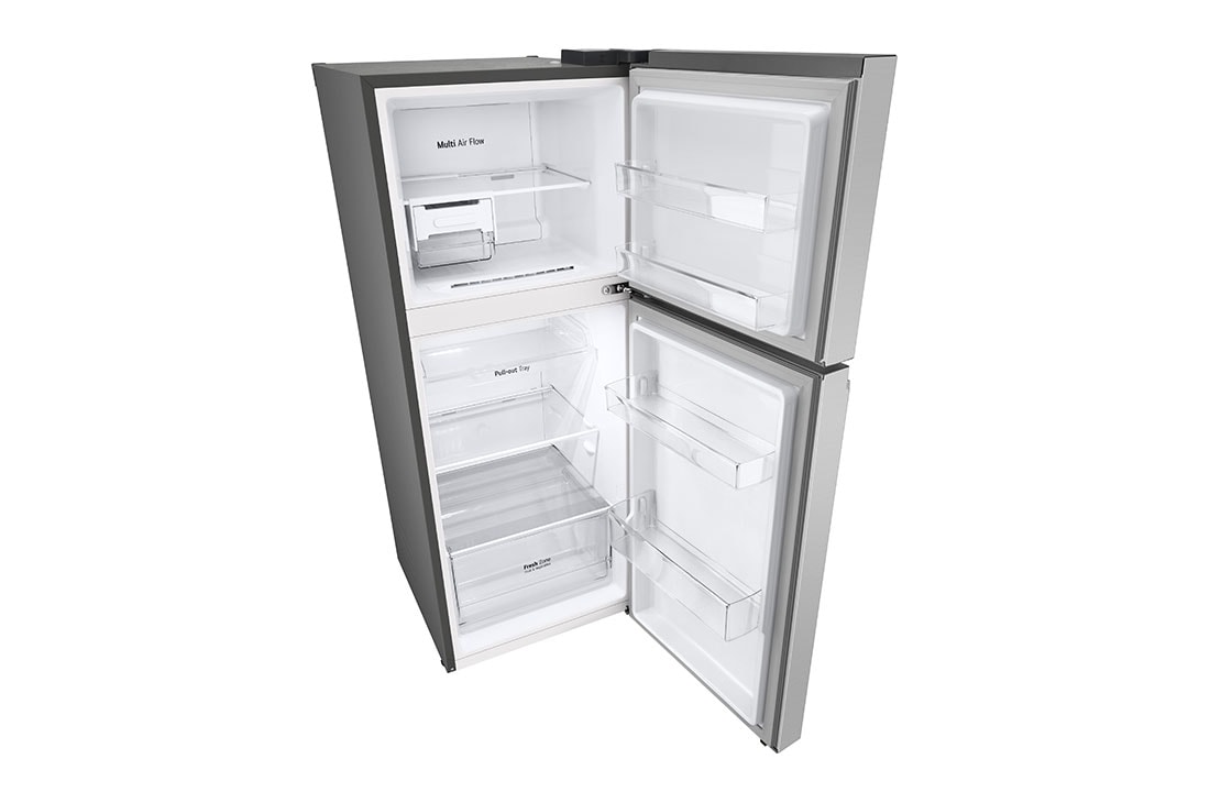 LG 217(L) | Top Freezer Refrigerator |Smart Inverter Compressor| LinearCooling™ | DoorCooling™, top perspective open view, GV-B212PLGB, thumbnail 8