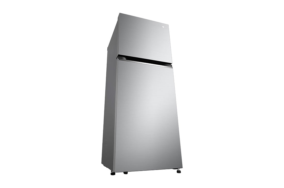 LG 217(L) | Top Freezer Refrigerator |Smart Inverter Compressor| LinearCooling™ | DoorCooling™, bottom left perspective view, GV-B212PLGB, thumbnail 10
