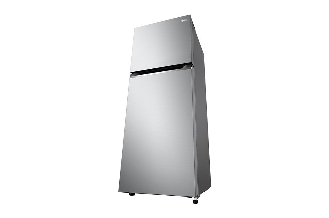 LG 217(L) | Top Freezer Refrigerator |Smart Inverter Compressor| LinearCooling™ | DoorCooling™, bottom right perspective view, GV-B212PLGB, thumbnail 11