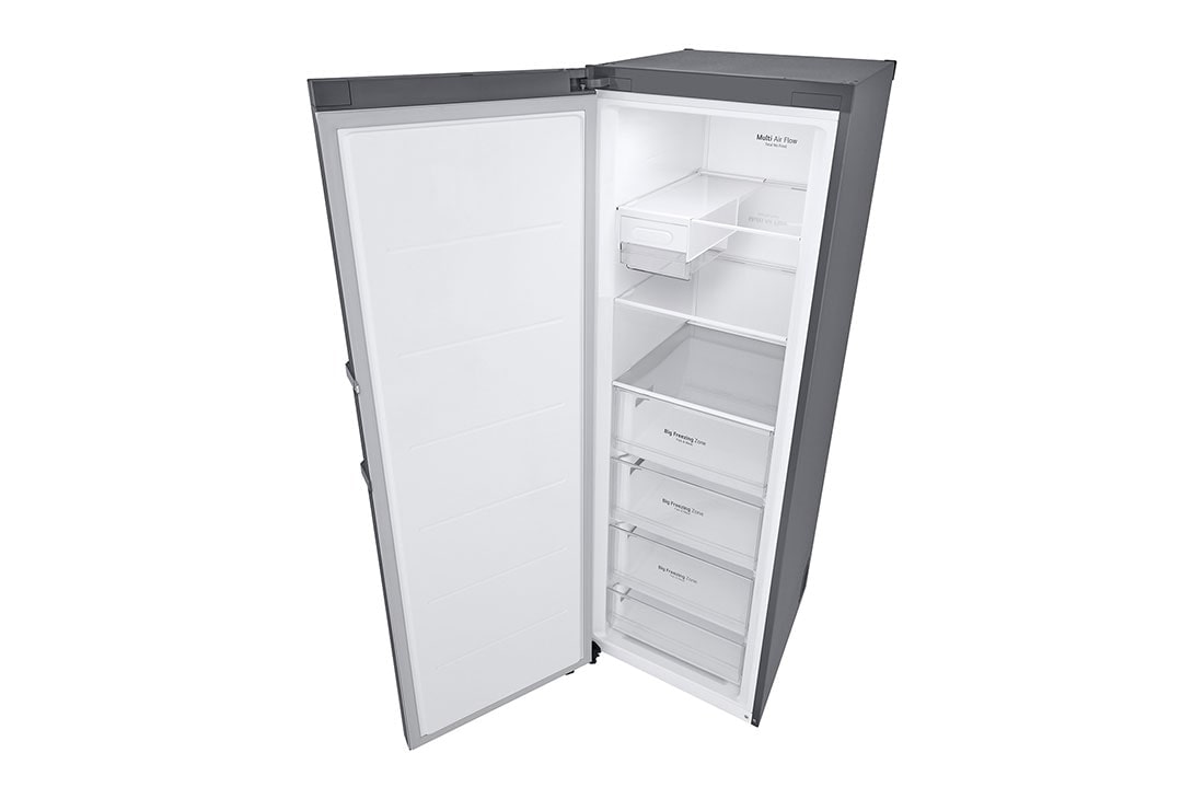 LG 324(L) | Single Door Freezer |Smart Inverter Compressor | Multi-Air Flow™ | Large Capacity, Top open perspective, GC-B414ELFM, thumbnail 6
