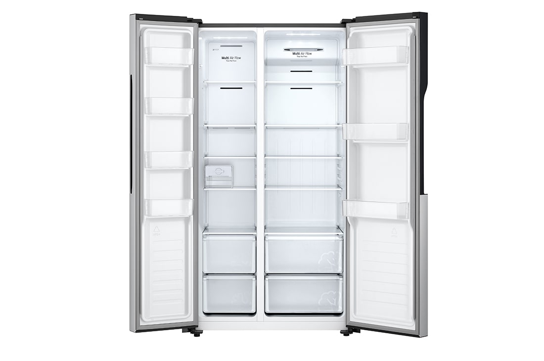 LG 519(L) | Side by Side Refrigerator | Multi Air Flow | Total No Frost, FrontOpen without food, GCFB507PQAM, thumbnail 3