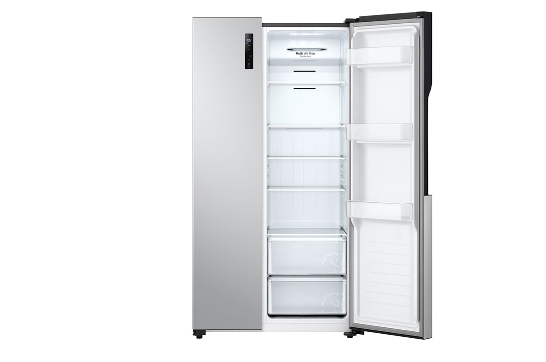 LG 519(L) | Side by Side Refrigerator | Multi Air Flow | Total No Frost, FrontRightOpen without food, GCFB507PQAM, thumbnail 7