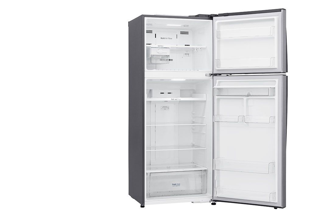 LG 438(L) | Top Freezer Refrigerator | Smart Inverter Compressor | Water Dispenser | NatureFRESH™ | LinearCooling™, left view without food, GL-T652HLCM, thumbnail 13