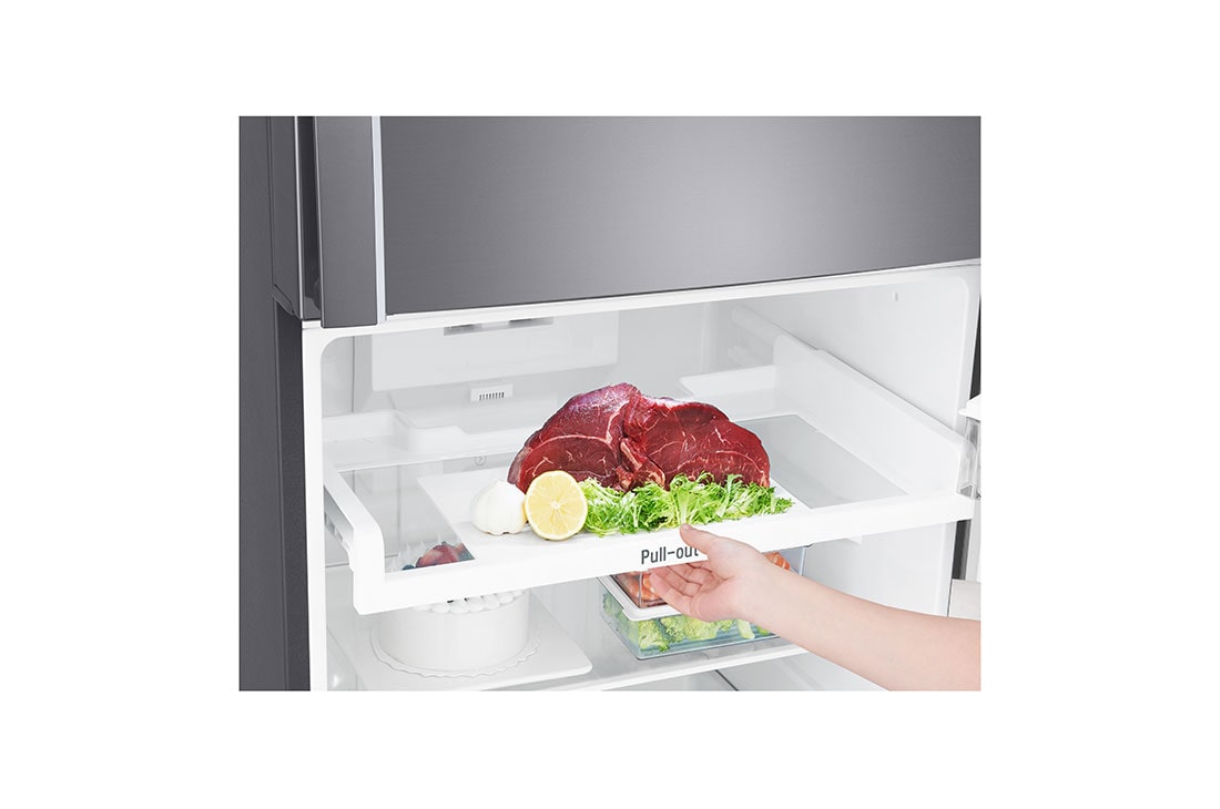 LG 438(L) | Top Freezer Refrigerator | Smart Inverter Compressor | Water Dispenser | NatureFRESH™ | LinearCooling™, detail view, GL-T652HLCM, thumbnail 7