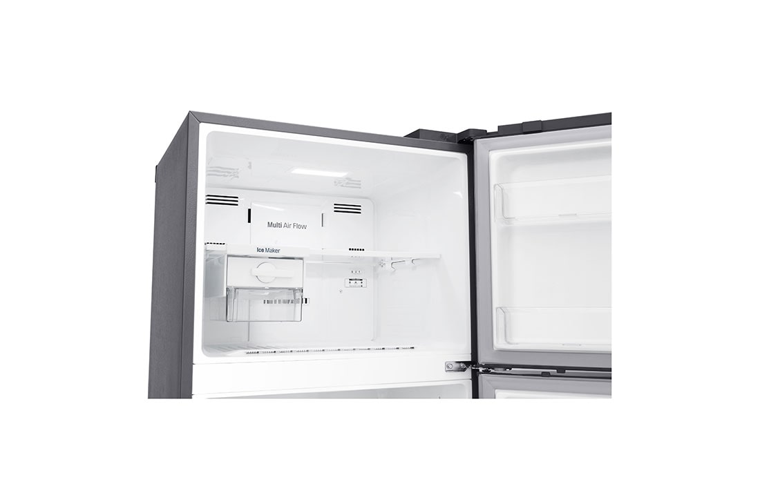 LG 438(L) | Top Freezer Refrigerator | Smart Inverter Compressor | Water Dispenser | NatureFRESH™ | LinearCooling™, freezer view without food, GL-T652HLCM, thumbnail 9