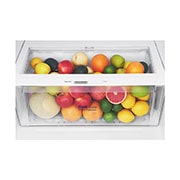 LG 438(L) | Top Freezer Refrigerator | Smart Inverter Compressor | Water Dispenser | NatureFRESH™ | LinearCooling™, Drawer view with food, GL-T652HLCM, thumbnail 4