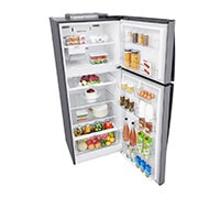LG 438(L) | Top Freezer Refrigerator | Smart Inverter Compressor | NatureFRESH™ | LinearCooling™, perspective view, GL-C652HLCM, thumbnail 12
