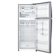 LG 438(L) | Top Freezer Refrigerator | Smart Inverter Compressor | NatureFRESH™ | LinearCooling™, front view open without food, GL-C652HLCM, thumbnail 3