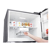 LG 438(L) | Top Freezer Refrigerator | Smart Inverter Compressor | NatureFRESH™ | LinearCooling™, detail view, GL-C652HLCM, thumbnail 9
