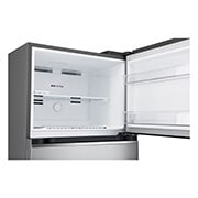 LG 375(L) | Top Freezer Refrigerator |Smart Inverter Compressor |LINEAR Cooling™ | Multi Air Flow, top freezer opened, GN-B472PLMB, thumbnail 9