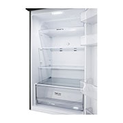 LG 375(L) | Top Freezer Refrigerator |Smart Inverter Compressor |LINEAR Cooling™ | Multi Air Flow, bottom fridge opened, GN-B472PLMB, thumbnail 4