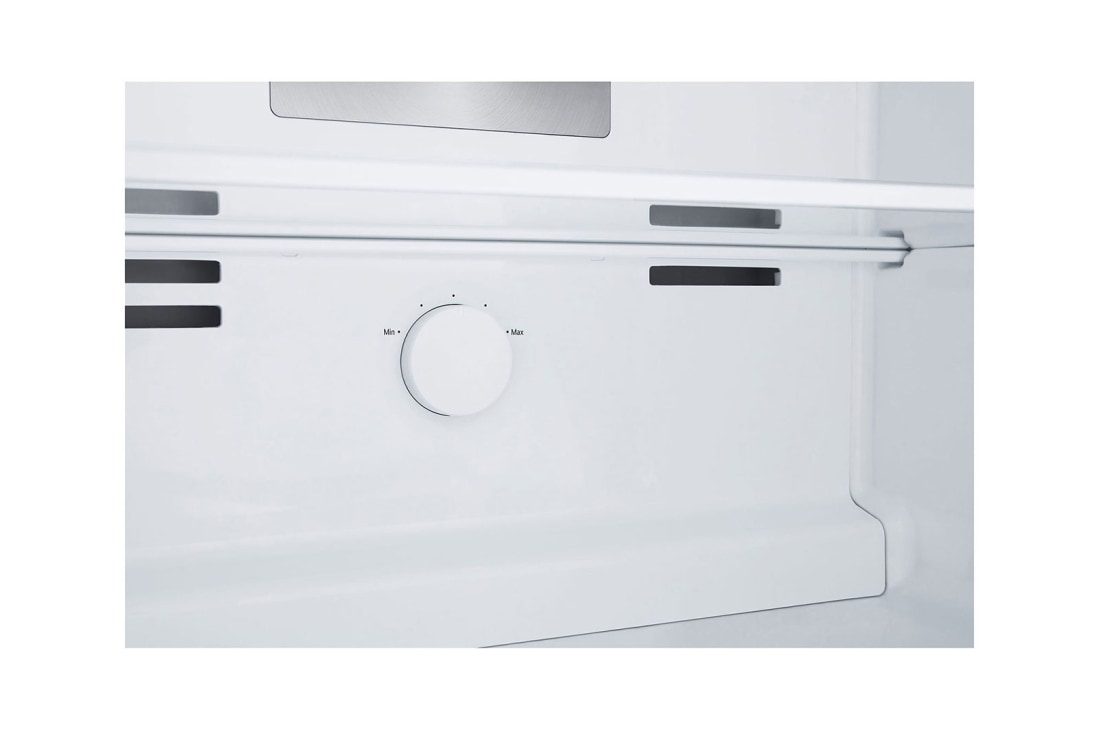 LG 375(L) | Top Freezer Refrigerator |Smart Inverter Compressor |LINEAR Cooling™ | Multi Air Flow, detail view of temperature control knob, GN-B472PLMB, thumbnail 10