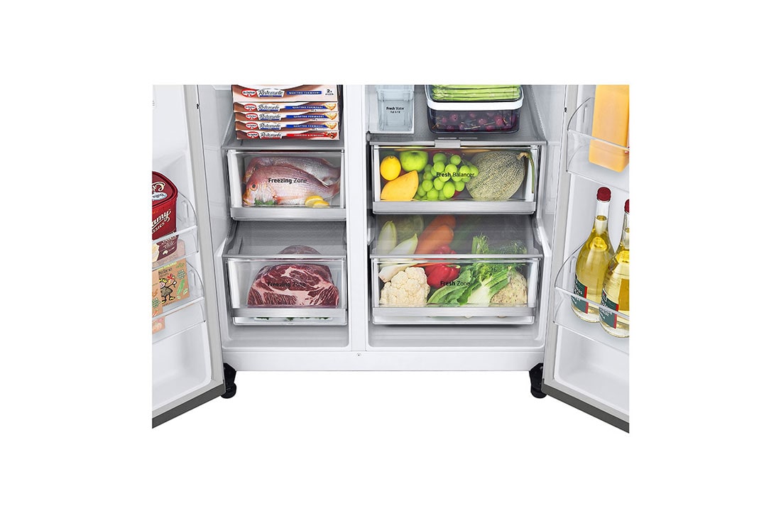 LG 635(L) | Mirror InstaView Door-in-Door™ | Smart Inverter Compressor | Side by Side Refrigerator | UVnano™, Door handle, GC-X267MSEW, thumbnail 9