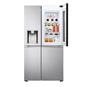 LG 635(L) | Mirror InstaView Door-in-Door™ | Smart Inverter Compressor | Side by Side Refrigerator | UVnano™, Front view with instaview door open, GC-X267MSEW, thumbnail 5