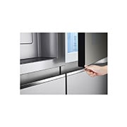 LG 635(L) | Mirror InstaView Door-in-Door™ | Smart Inverter Compressor | Side by Side Refrigerator | UVnano™, Door knowcking on instaview display, GC-X267MSEW, thumbnail 6