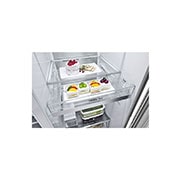 LG 635(L) | Mirror InstaView Door-in-Door™ | Smart Inverter Compressor | Side by Side Refrigerator | UVnano™, Drawer detail view, GC-X267MSEW, thumbnail 11