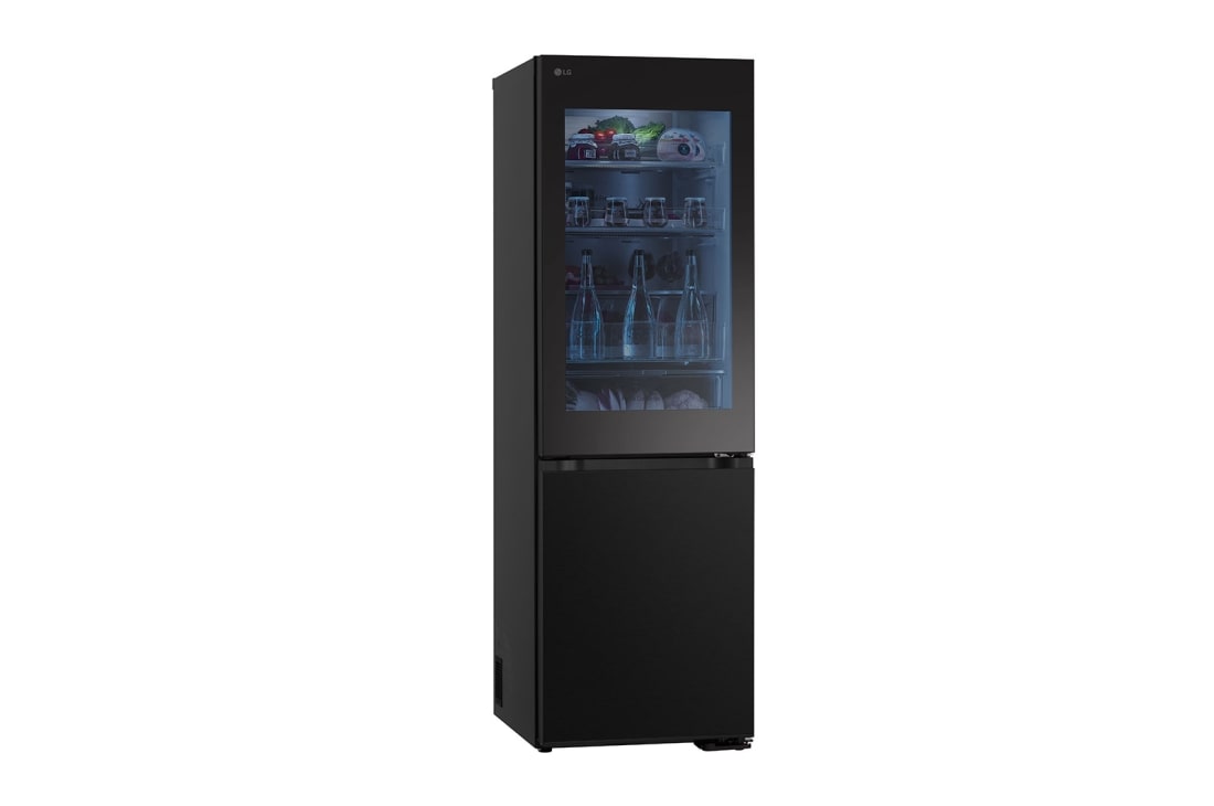 LG 349L InstaView™ Bottom Freezer Refrigerator Essence Black Steel, left side , GC-V459FSKW, thumbnail 13