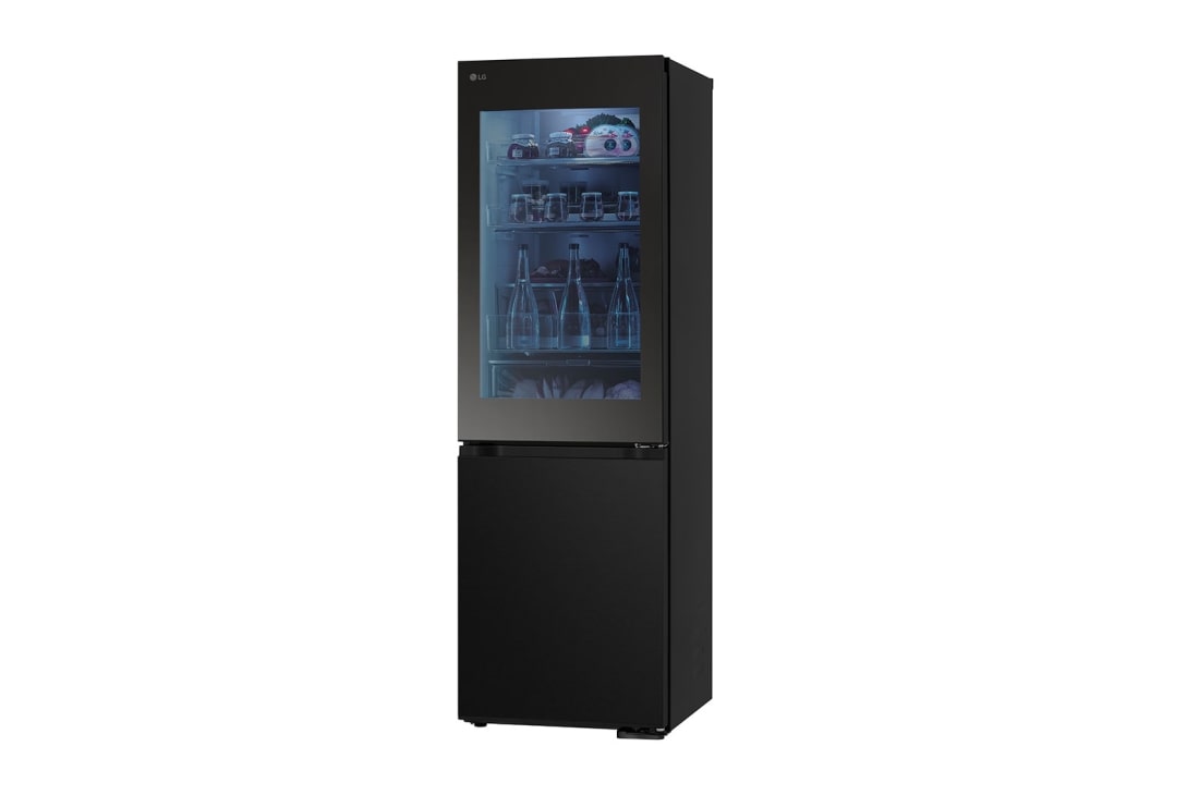 LG 349L InstaView™ Bottom Freezer Refrigerator Essence Black Steel, right side , GC-V459FSKW, thumbnail 14